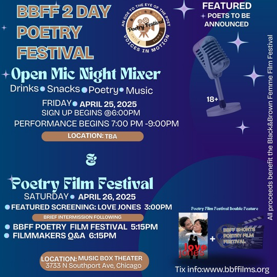 Information for BBFF Poetry night